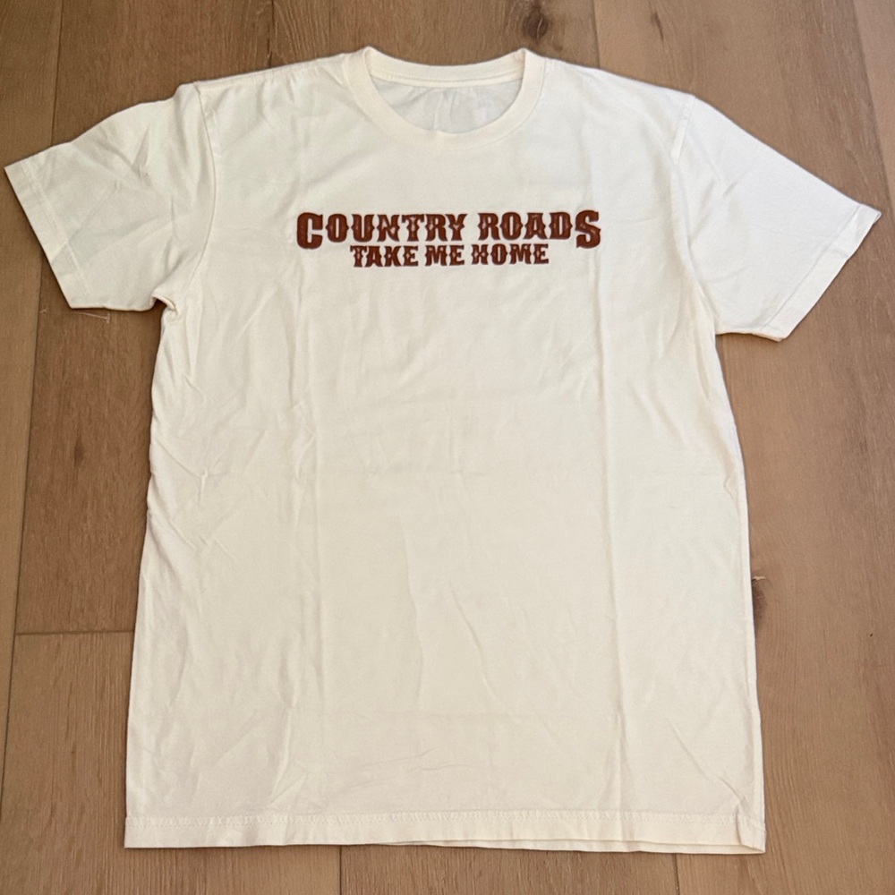 Country Roads Take Me Home Cream Graphic T-Shirt